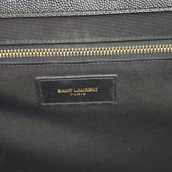 Classic Monogram Envelope Satchel Matelasse Chevron Leather Large - Picture 7 of 8